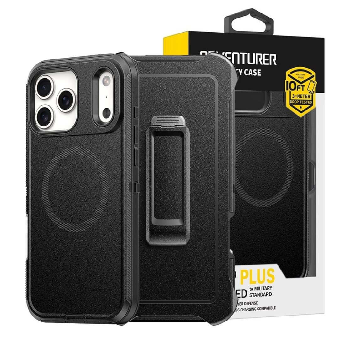 ADVENTURER Shockproof Armor Case Cover With Magnetic Ring for iPhone 17 Pro Max/ 17 Pro-Case & Gear - phoneguy.com.au-www.PhoneGuy.com.au