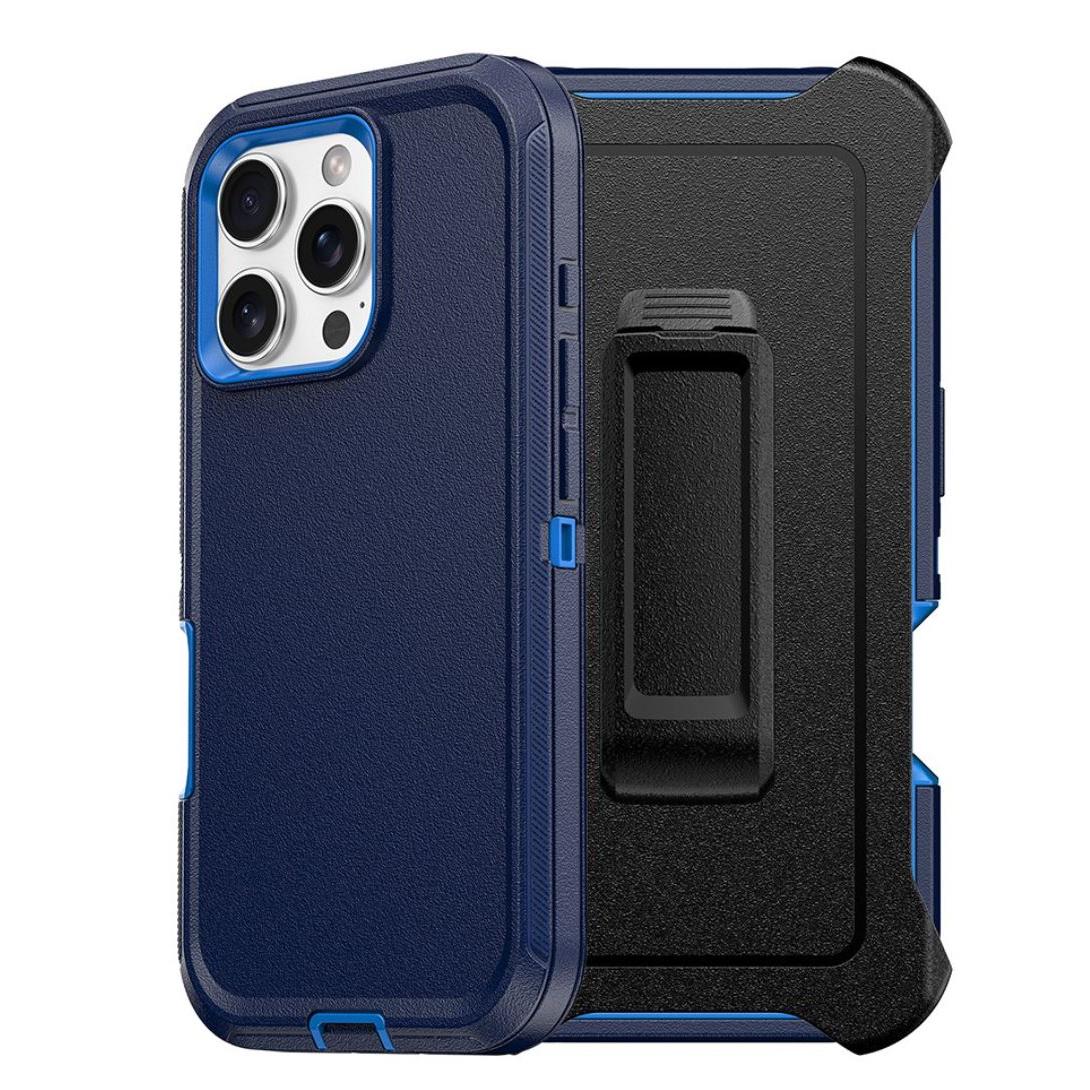 Adventurer Shockproof Armor Hard Plastic Case with Belt Clip for iPhone 16 Pro Max/ 16 Pro-Case & Gear - phoneguy.com.au-www.PhoneGuy.com.au