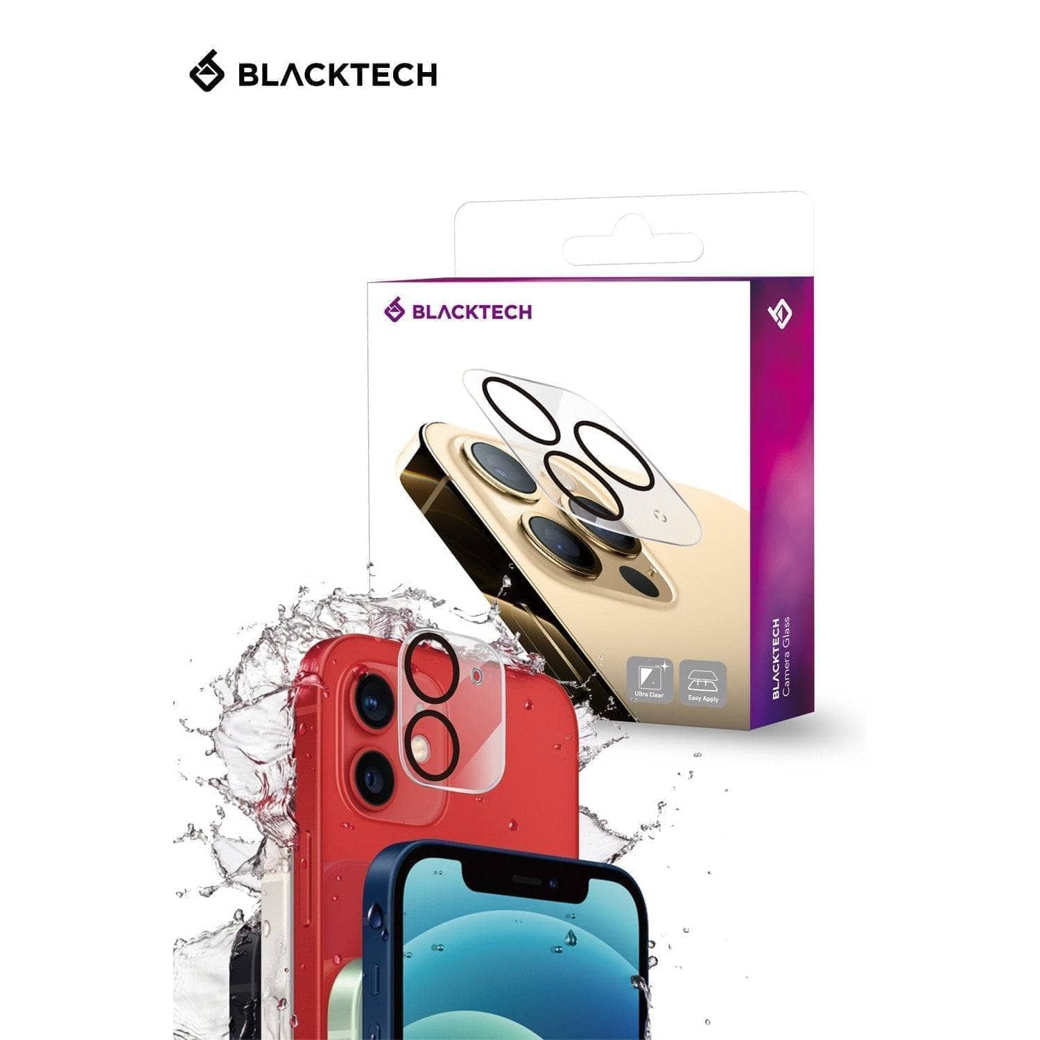 BLACKTECH Camera Anti-Glare Tempered Glass for iPhone 15 Pro Max/ 15 / 15 Pro-Screen Protector-Blacktech-www.PhoneGuy.com.au