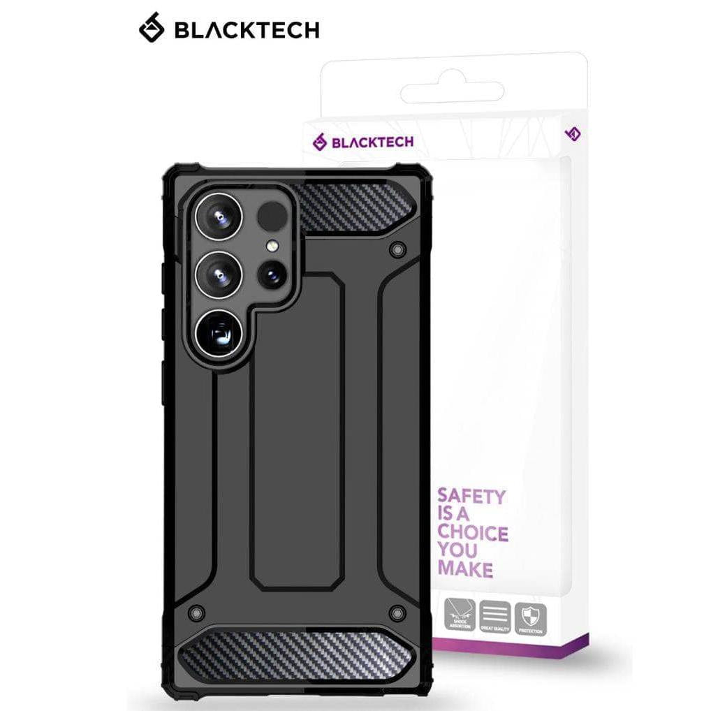 BLACKTECH Carbon Wave case for Samsung Galaxy S25 Ultra - Black-Case & Gear - phoneguy.com.au-www.PhoneGuy.com.au