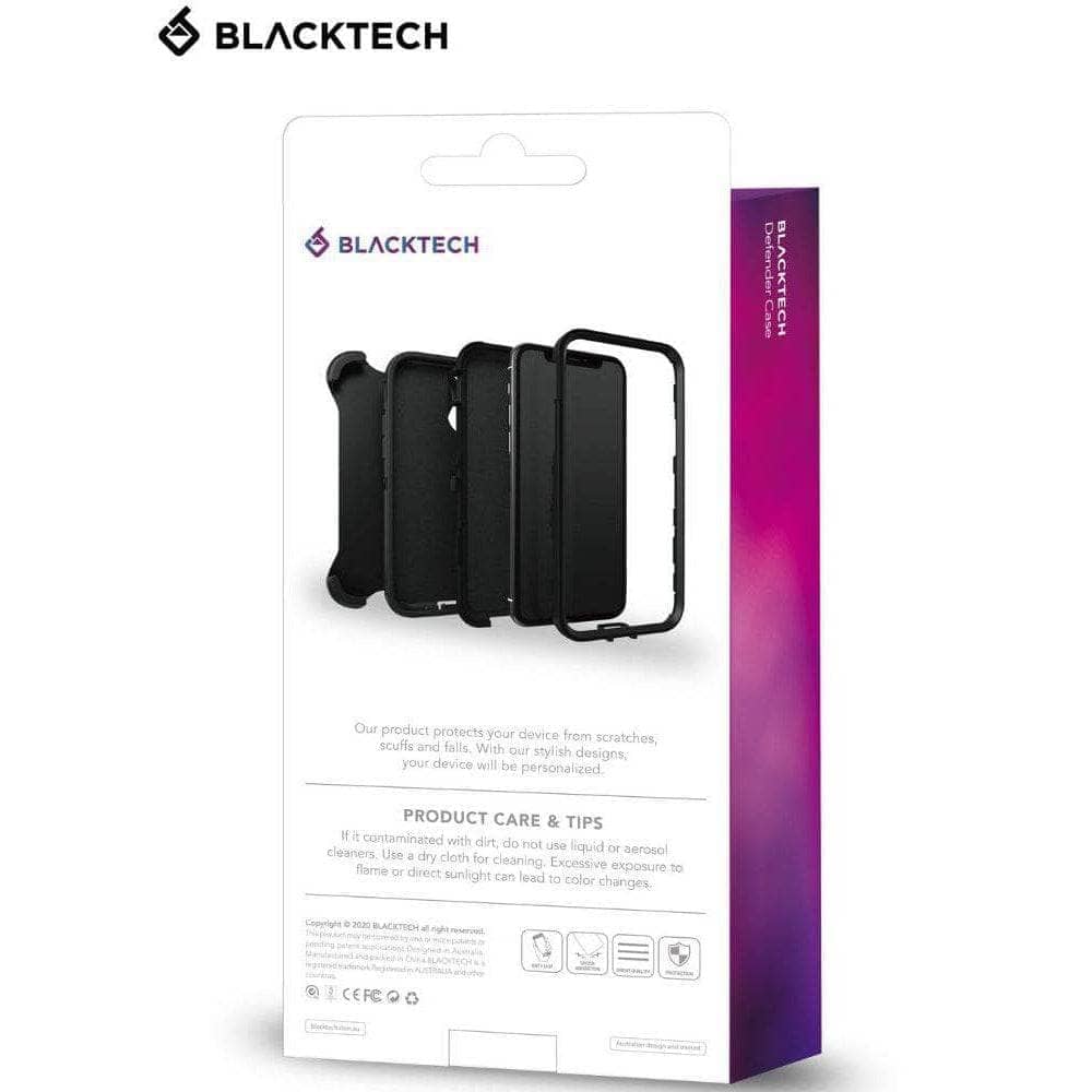BLACKTECH Defender case for Samsung S25/ S24 / S23 Series with Separable Clip-Samsung Phone case-blacktech-www.PhoneGuy.com.au
