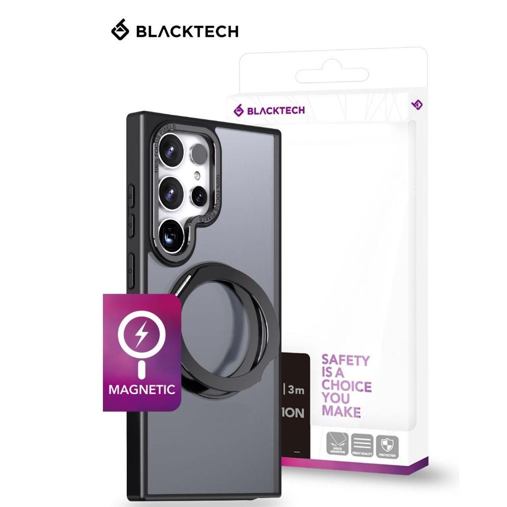 BLACKTECH Flex Wave Magnetic Ring Stand Case for Samsung S25 Ultra/ S25/ S25+-Case & Gear - phoneguy.com.au-www.PhoneGuy.com.au