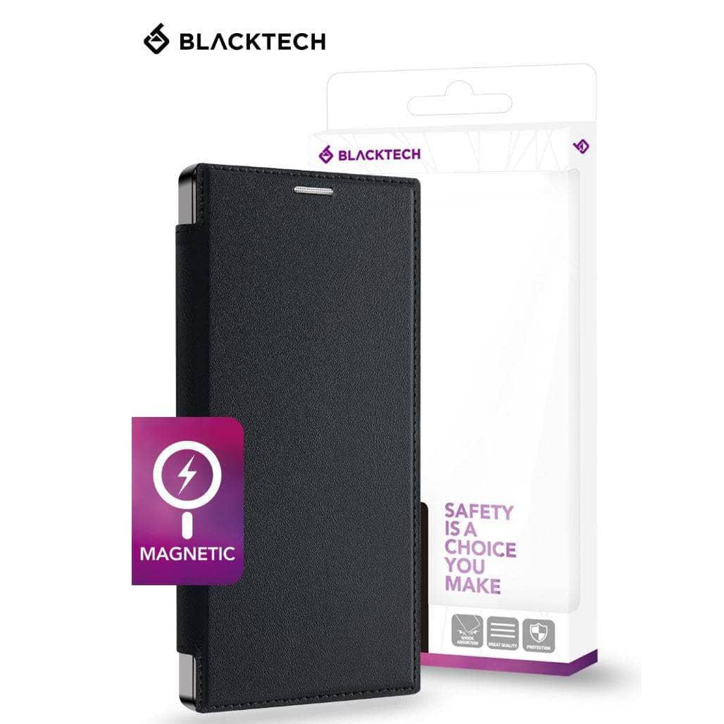 BLACKTECH Leather Lux (MagSafe Compatible) Case for Samsung S25 Ultra / S24 Ultra-Case & Gear - phoneguy.com.au-www.PhoneGuy.com.au