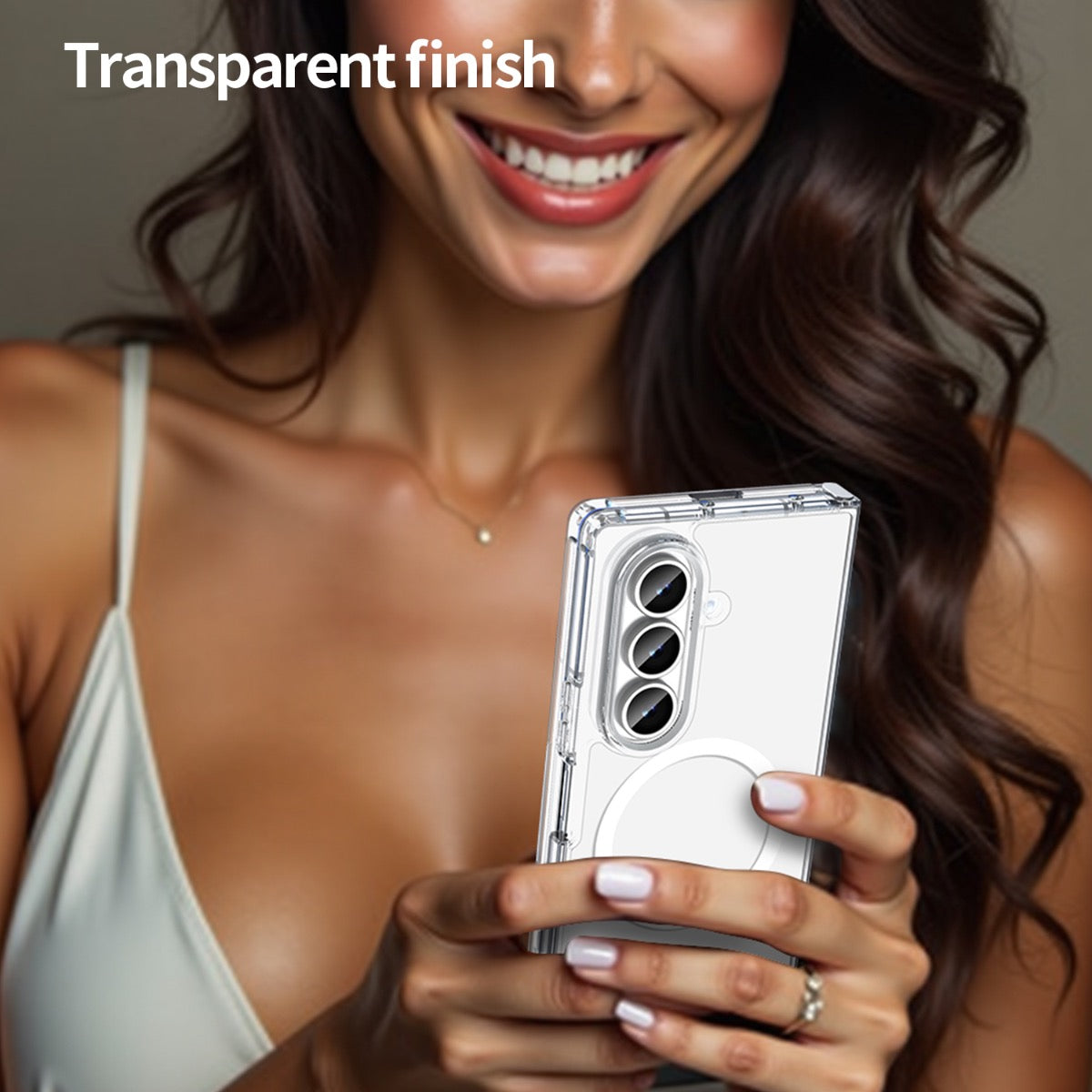 BLACKTECH Mag Case for Samsung Galaxy Z Fold 8 Ultra (MagSafe Compatible) - Clear - Case & Gear - phoneguy.com.au