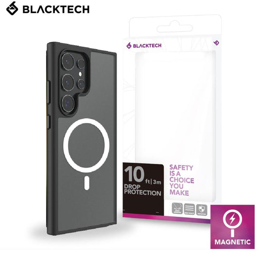 BLACKTECH Nova Shield Case for Samsung Galaxy S24 Ultra (MagSafe Compatible) - Black-Case & Gear - phoneguy.com.au-www.PhoneGuy.com.au