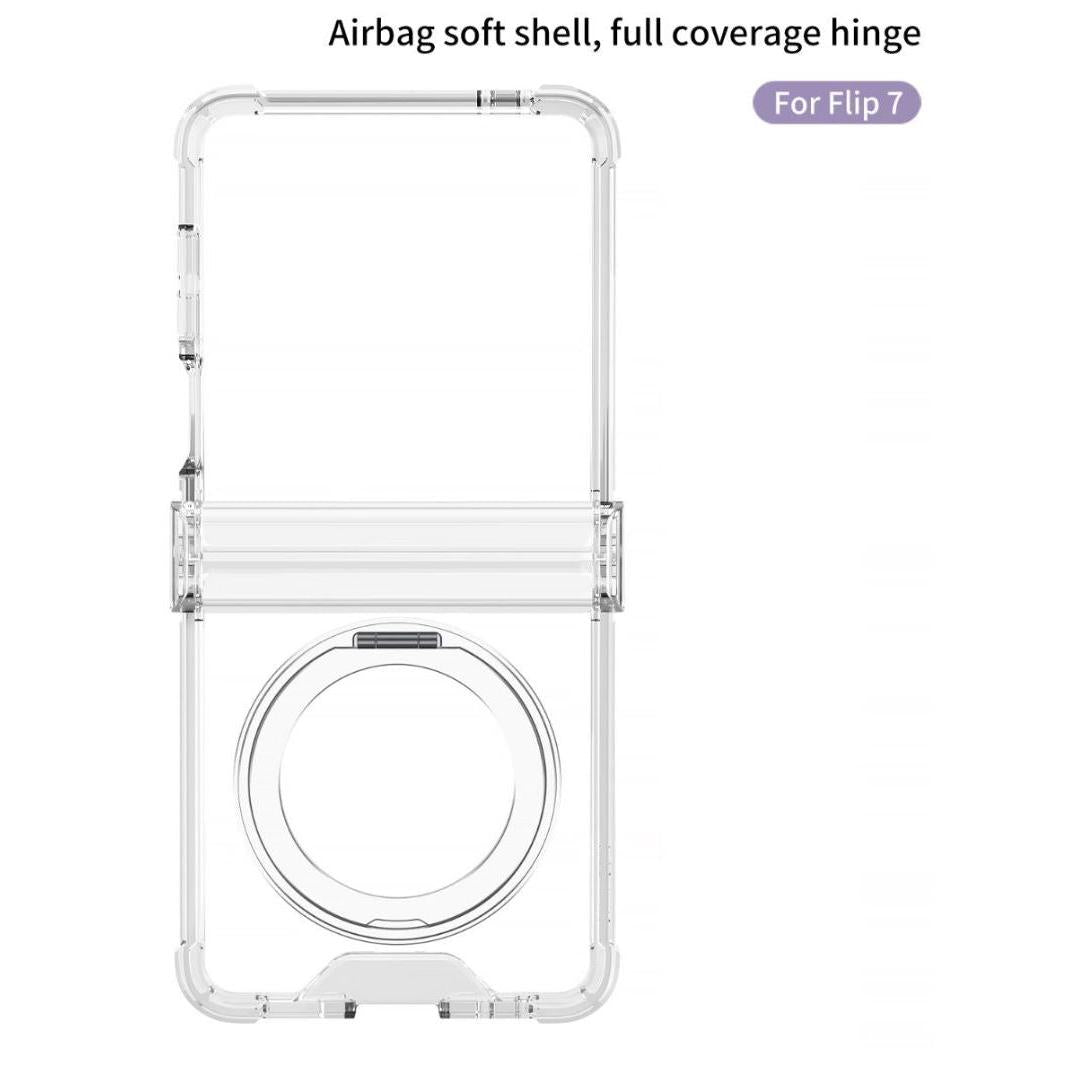BLACKTECH PureMag 360 Case for Samsung Galaxy Z Flip 7 (MagSafe Compatible) - Clear-Case & Gear - phoneguy.com.au-www.PhoneGuy.com.au