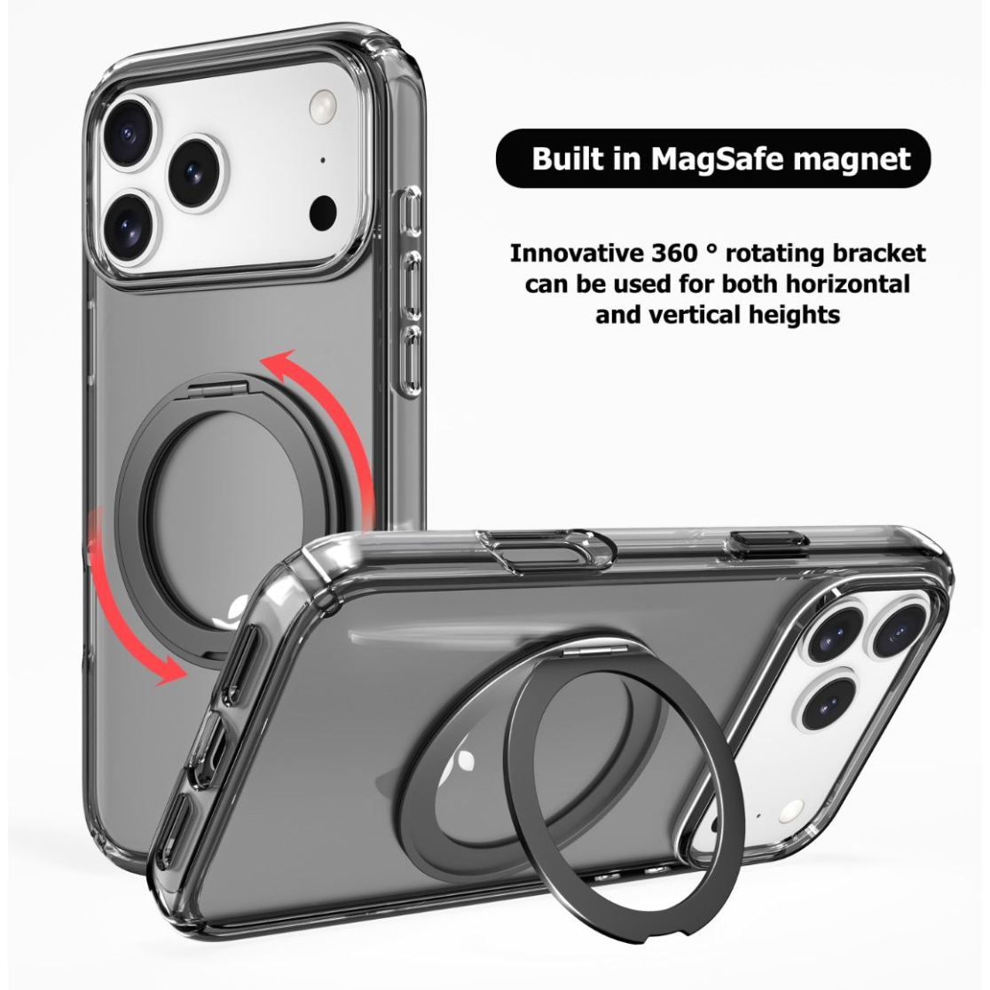 BLACKTECH Stay Clear Ring (MagSafe Compatible) for S26 Ultra/ S26/ S26+-Case & Gear - phoneguy.com.au-www.PhoneGuy.com.au