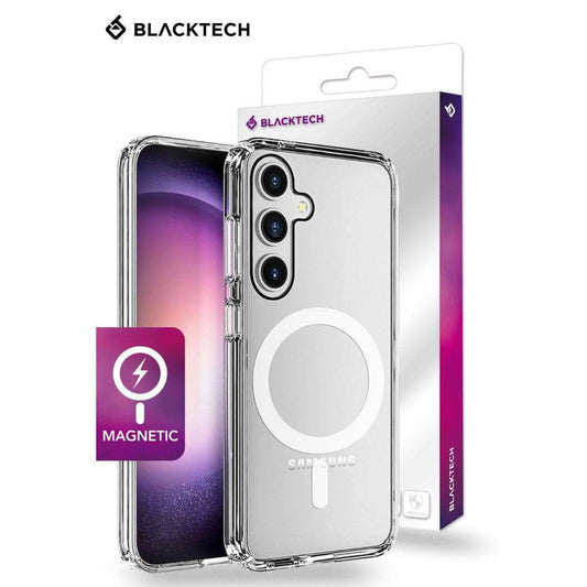 BLACKTECH Stay Clear With Magnetic Clear Case for Samsung S24 Ultra-Case & Gear - phoneguy.com.au-www.PhoneGuy.com.au
