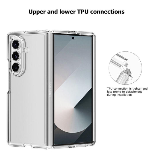 BLACKTECH Thick Silicone Case for Samsung Galaxy Z Fold 7 - Clear-Case & Gear - phoneguy.com.au-www.PhoneGuy.com.au