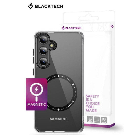 BLACKTECH Velvet Touch With Magnetic case for Samsung Galaxy S24 Ultra-Phone Case-Blacktech-www.PhoneGuy.com.au