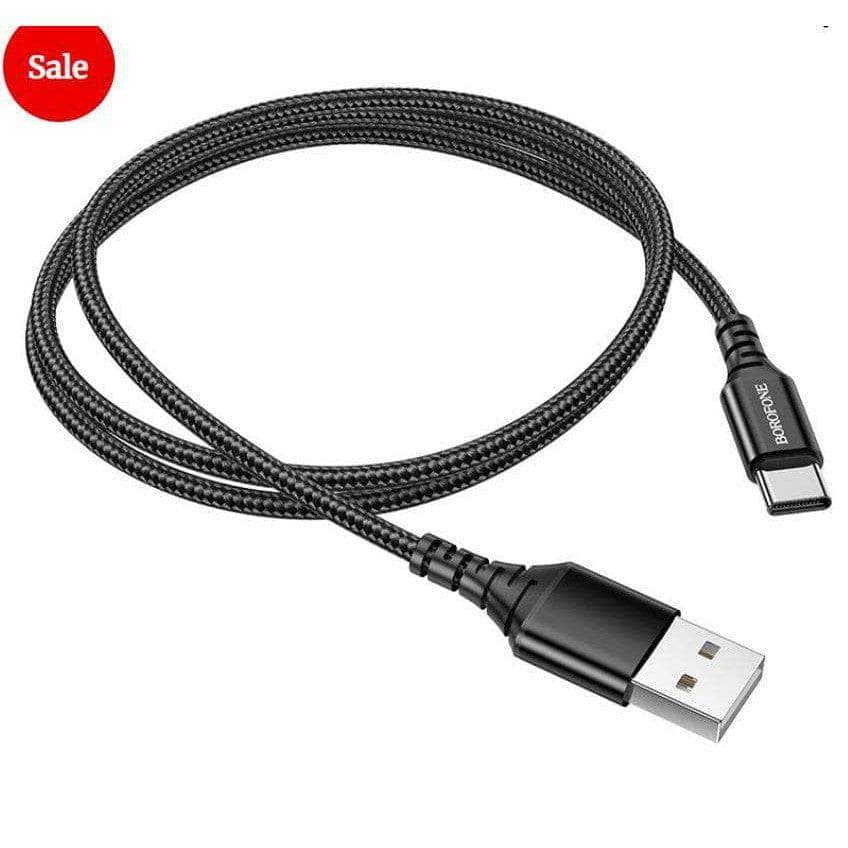 BOROFONE 1M 2.4A USB Type C Fast Charge Data Sync Cable Cable-Case & Gear - phoneguy.com.au-www.PhoneGuy.com.au
