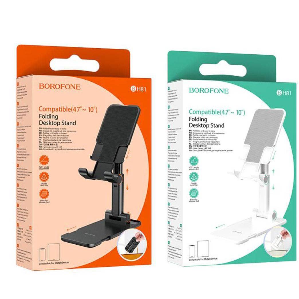 BOROFONE BH81 Astral folding desktop stand - black-Case & Gear - phoneguy.com.au-www.PhoneGuy.com.au