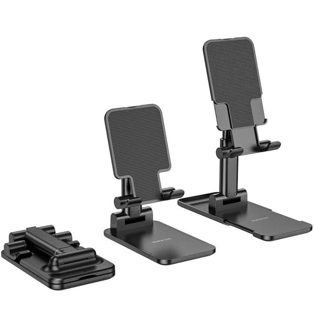 BOROFONE BH81 Astral folding desktop stand - black-Case & Gear - phoneguy.com.au-www.PhoneGuy.com.au