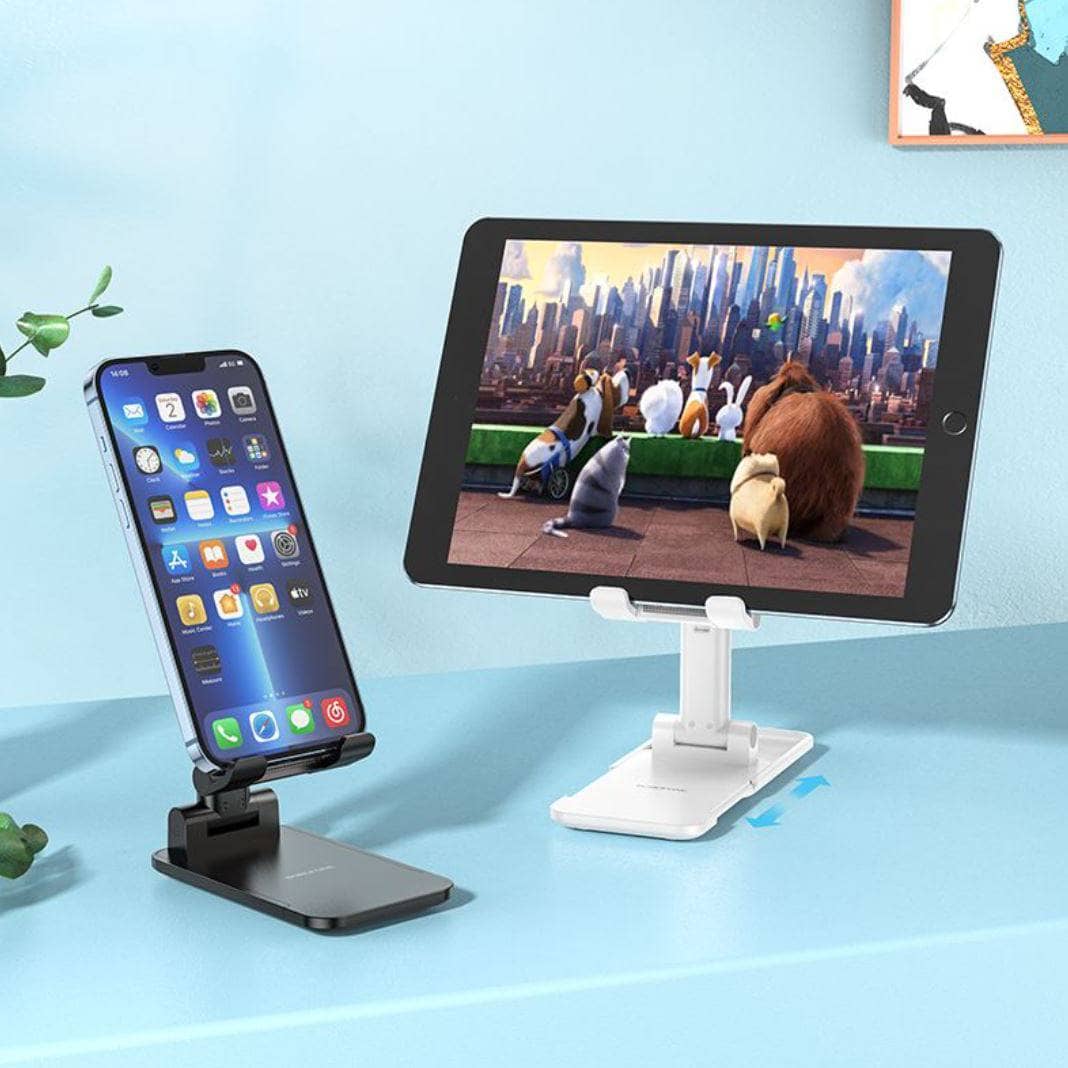 BOROFONE BH81 Astral folding desktop stand - black-Case & Gear - phoneguy.com.au-www.PhoneGuy.com.au