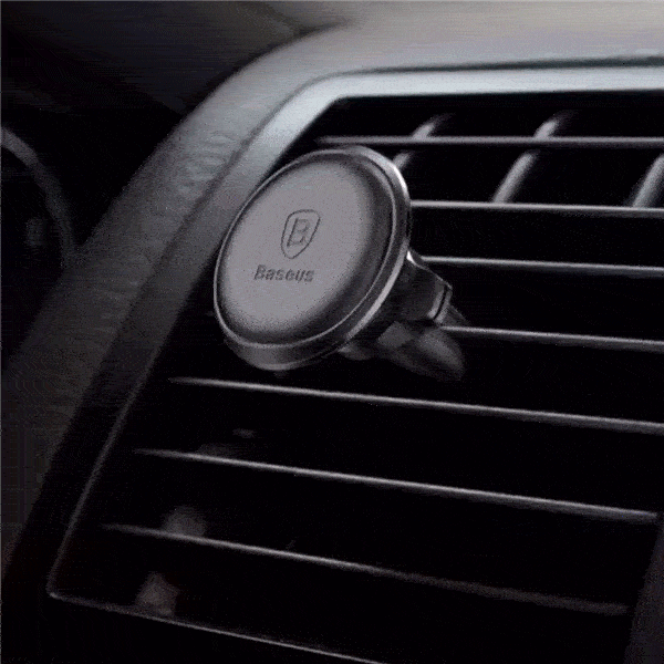 Baseus STRONG Magnetic Air Vent Car Mount Holder With Cable Clip - Black-Holder-Baseus-www.PhoneGuy.com.au