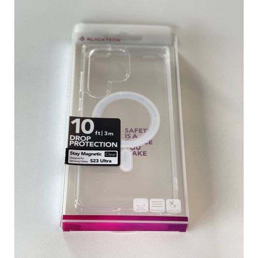 Blacktech Stay Magnetic Clear case for Samsung S25 Ultra/ S23 Ultra/ S24 Ultra/S24-Samsung Phone case-Blacktech-www.PhoneGuy.com.au