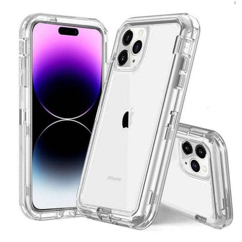 Clear Drop Resistant Defender Tough Bumper Case For iPhone 14 Pro Max-Phone Case-Case & Gear - phoneguy.com.au-www.PhoneGuy.com.au