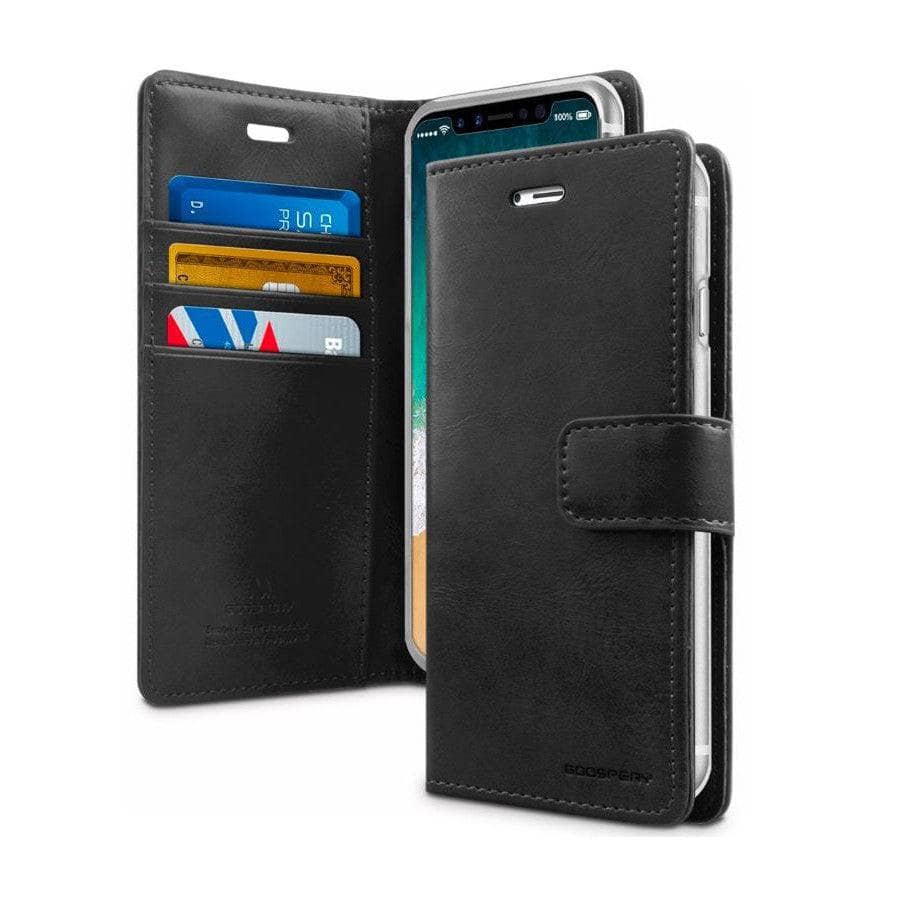 Goospery Blue moon Diary Wallet Flip Folio Case for iPhone 14 Pro-Case & Gear - phoneguy.com.au-www.PhoneGuy.com.au
