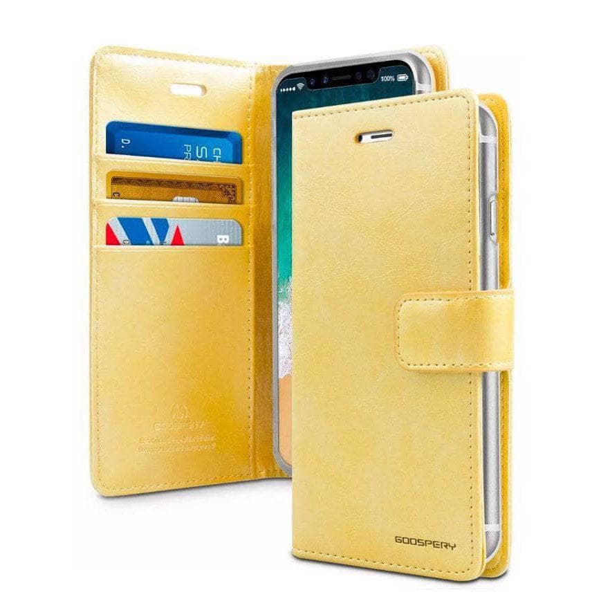 Goospery Blue moon Diary for iPhone 15 Pro Max/ 15 Pro/ 15 Wallet Flip Folio Cards Pockets-iPhone case-Goospery-www.PhoneGuy.com.au
