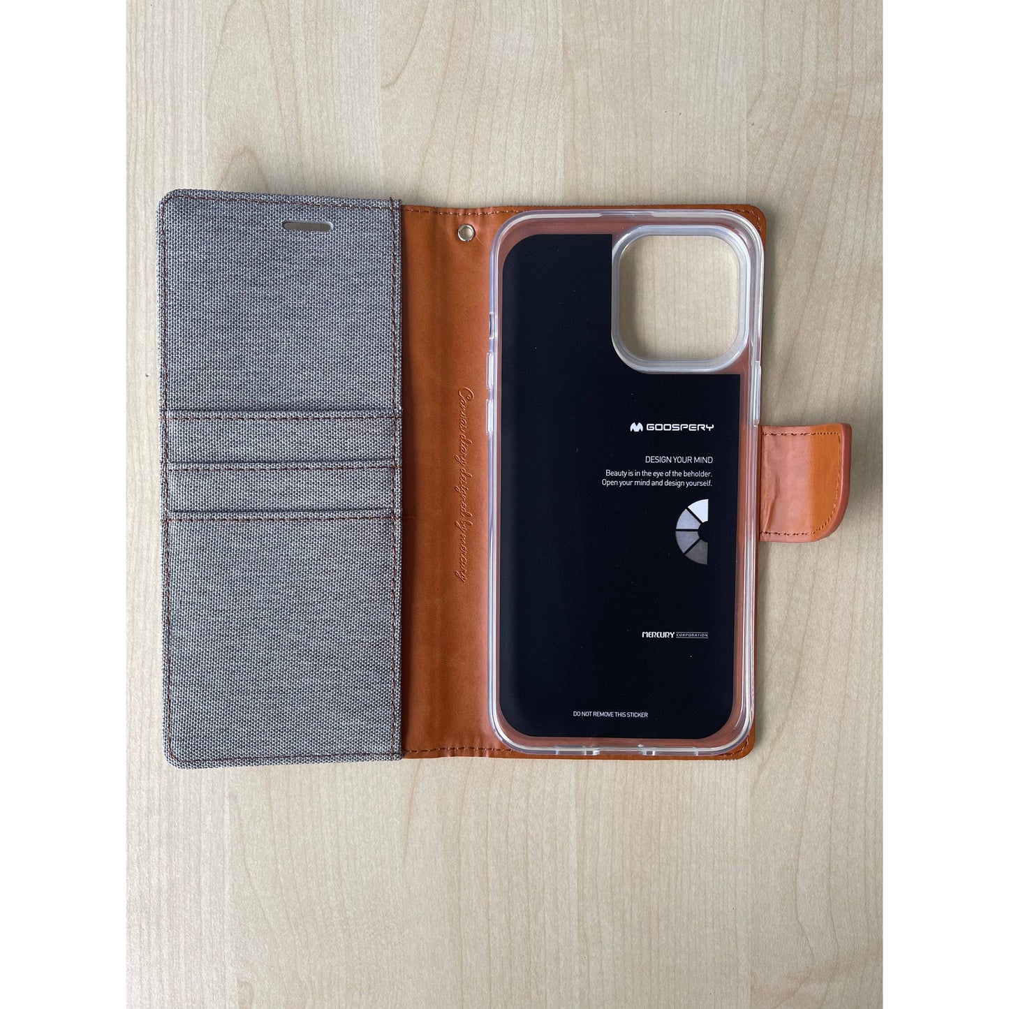 Goospery Canvas Diary Case for iPhone 14 Pro Max/ 14 Pro (3 lense)-Phone Case-Goospery-www.PhoneGuy.com.au