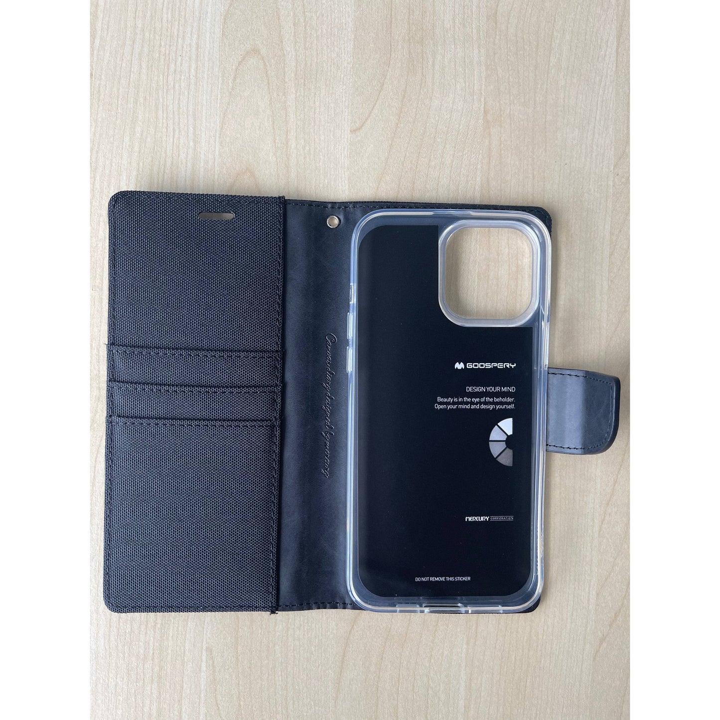 Goospery Canvas Diary Case for iPhone 14 Pro Max/ 14 Pro (3 lense)-Phone Case-Goospery-www.PhoneGuy.com.au