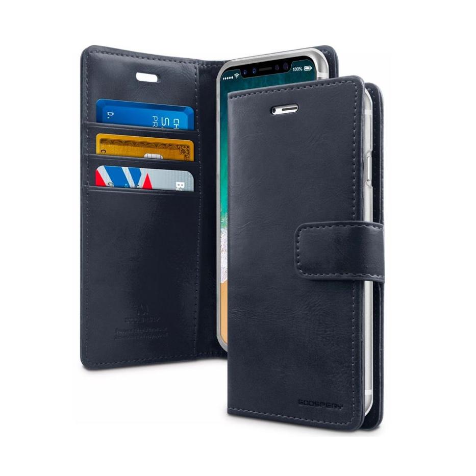 Goospery Mercury Blue Moon Diary Case for iPhone 17 Series-Case & Gear - phoneguy.com.au-www.PhoneGuy.com.au