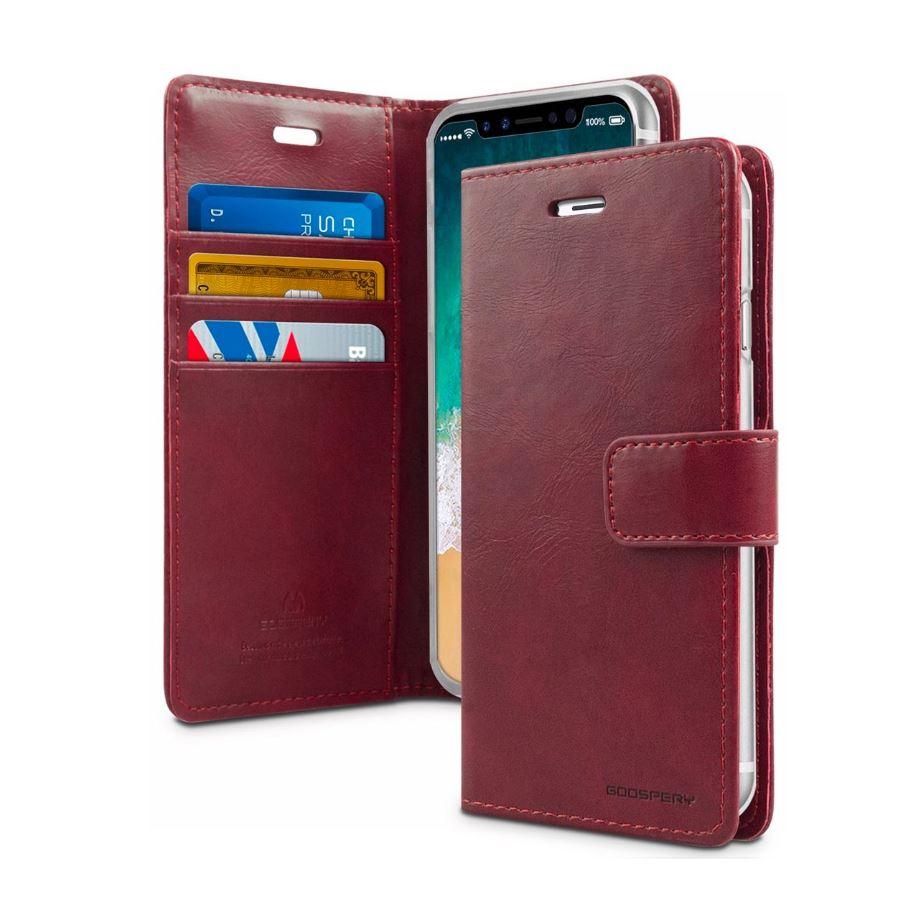 Goospery Mercury Blue Moon Diary Case for iPhone 17 Series-Case & Gear - phoneguy.com.au-www.PhoneGuy.com.au