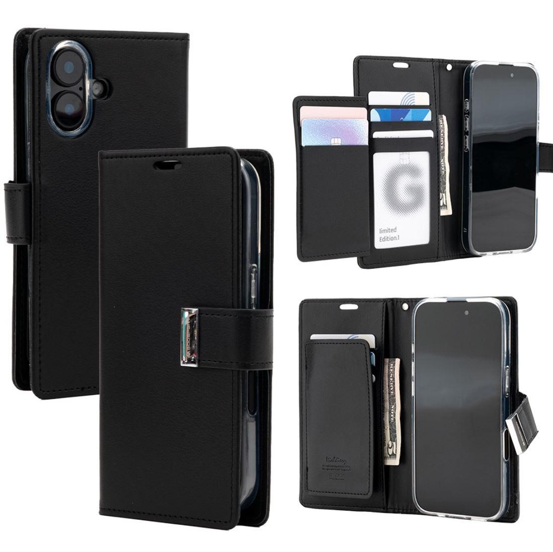 Goospery Mercury Rich Diary Case for iPhone 17 Series-Case & Gear - phoneguy.com.au-www.PhoneGuy.com.au