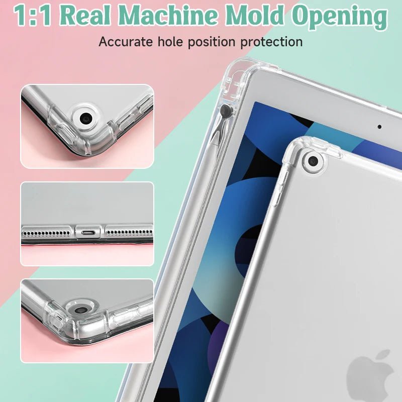 Heart Case For iPad10th/ 9th/ 8th/ 7th Generation 10.9 10.2 inch Case MiNi 4/5/6 Cover Pencil Holder-Tablet Case-Generic-www.PhoneGuy.com.au