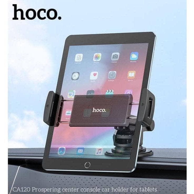Hoco CA120 Tablet Center Console Car Holder - Black-Tablet Table Holder-Hoco-www.PhoneGuy.com.au