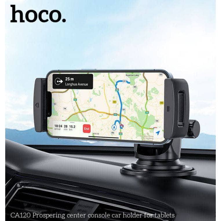 Hoco CA120 Tablet Center Console Car Holder - Black-Tablet Table Holder-Hoco-www.PhoneGuy.com.au