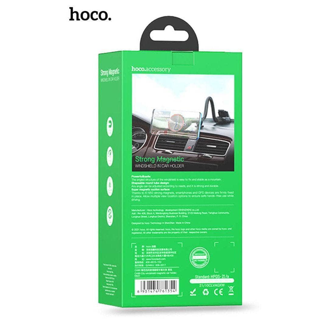 Hoco CA99 Windshield Long Magnetic Car Holder - Black-Phone Accessories > Phone Holder-Hoco-www.PhoneGuy.com.au