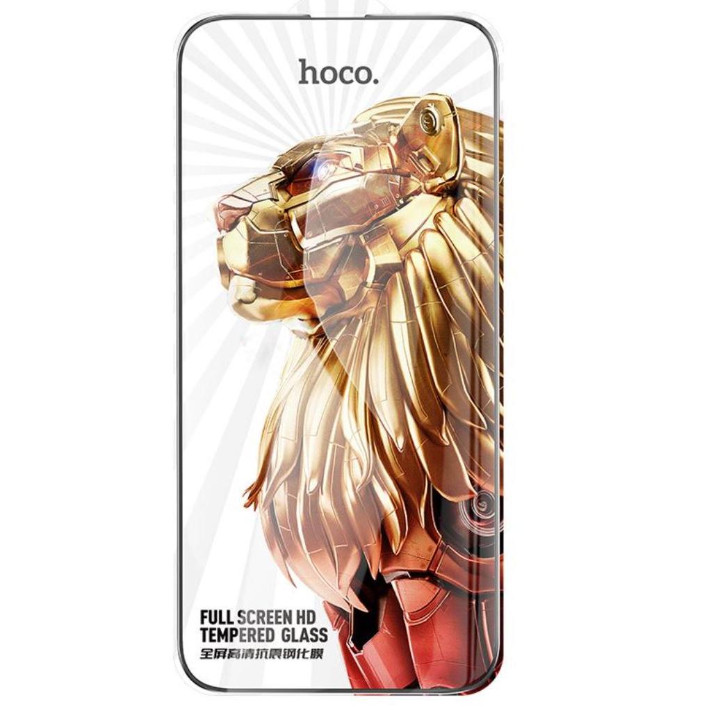 Hoco G10 9D Anti-Static Full Cover Tempered Glass - Black/ Clear-Case & Gear - phoneguy.com.au-www.PhoneGuy.com.au