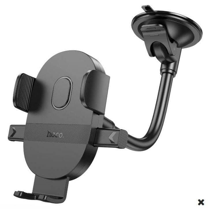 Hoco H20 Mighty One Button Windshield Car Holder - Black-car holder-Hoco-www.PhoneGuy.com.au