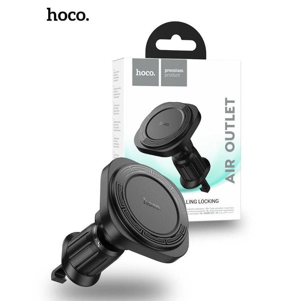 Hoco H28 Rainbow Ring Magsafe Magnetic Car Holder Air Outlet - Black-Case & Gear - phoneguy.com.au-www.PhoneGuy.com.au