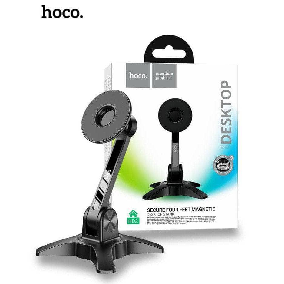 Hoco HD2 300% Stronger Stonge Magnetic Joy Ring Desktop Stand - Black-Case & Gear - phoneguy.com.au-www.PhoneGuy.com.au
