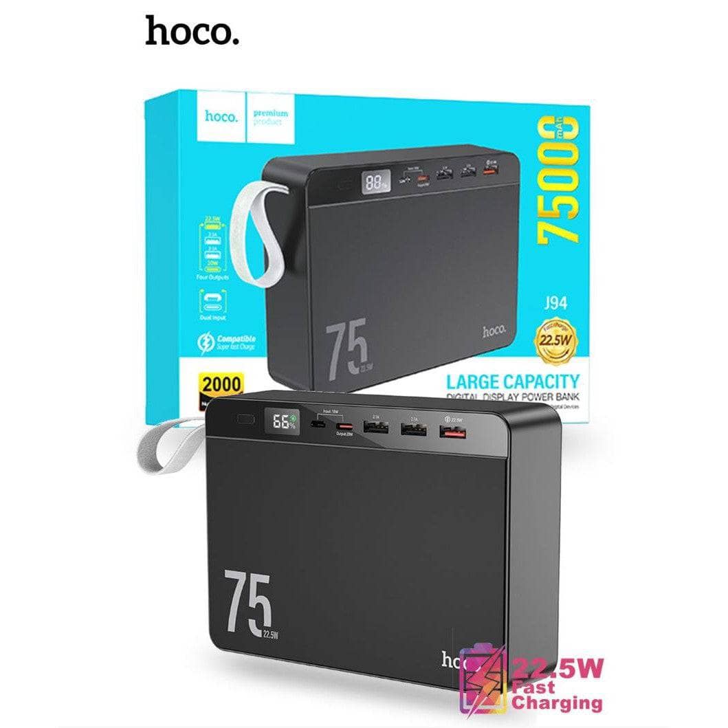 Hoco J94 22.5W 75000mAh Power Bank-Case & Gear - phoneguy.com.au-www.PhoneGuy.com.au