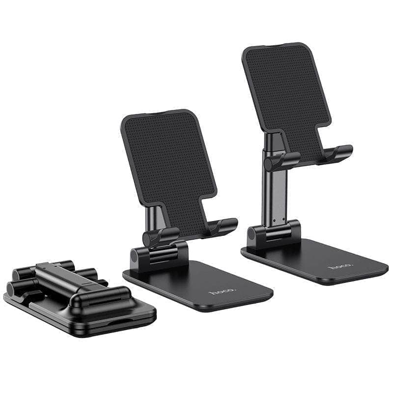 Hoco PH29A Phone Folding Desktop Stand - Black-Holder-Hoco-www.PhoneGuy.com.au