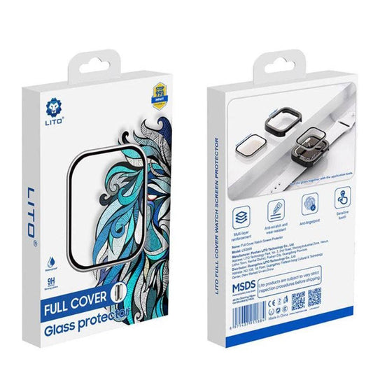 Lito PC Frame Glass with Installation tool for Apple Watch 10 46mm - Silver-Case & Gear - phoneguy.com.au-www.PhoneGuy.com.au