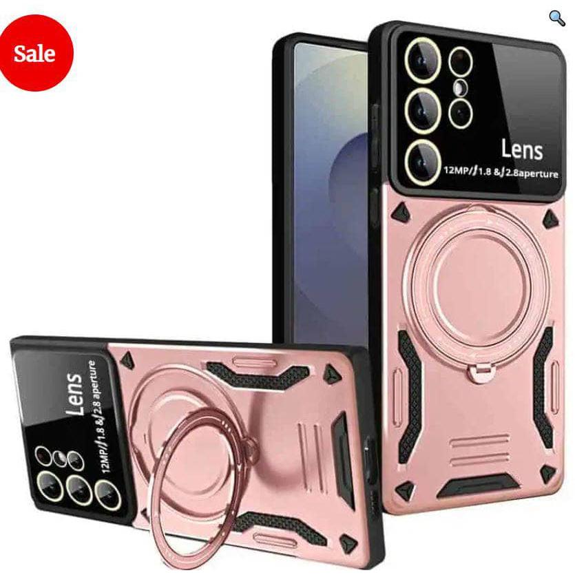 MagSafe Magnetic Ring Stand Case Heavy Duty Case for Samsung S25 Ultra-Case & Gear - phoneguy.com.au-www.PhoneGuy.com.au