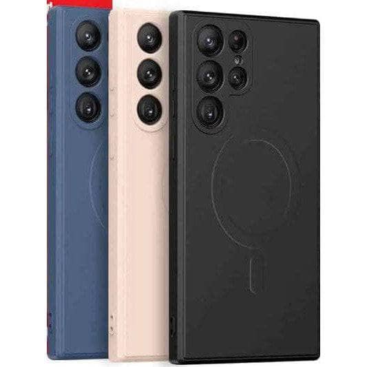 MagSafe Magnetic Silicone Soft Touch Cover for S24 FE-Case & Gear - phoneguy.com.au-www.PhoneGuy.com.au