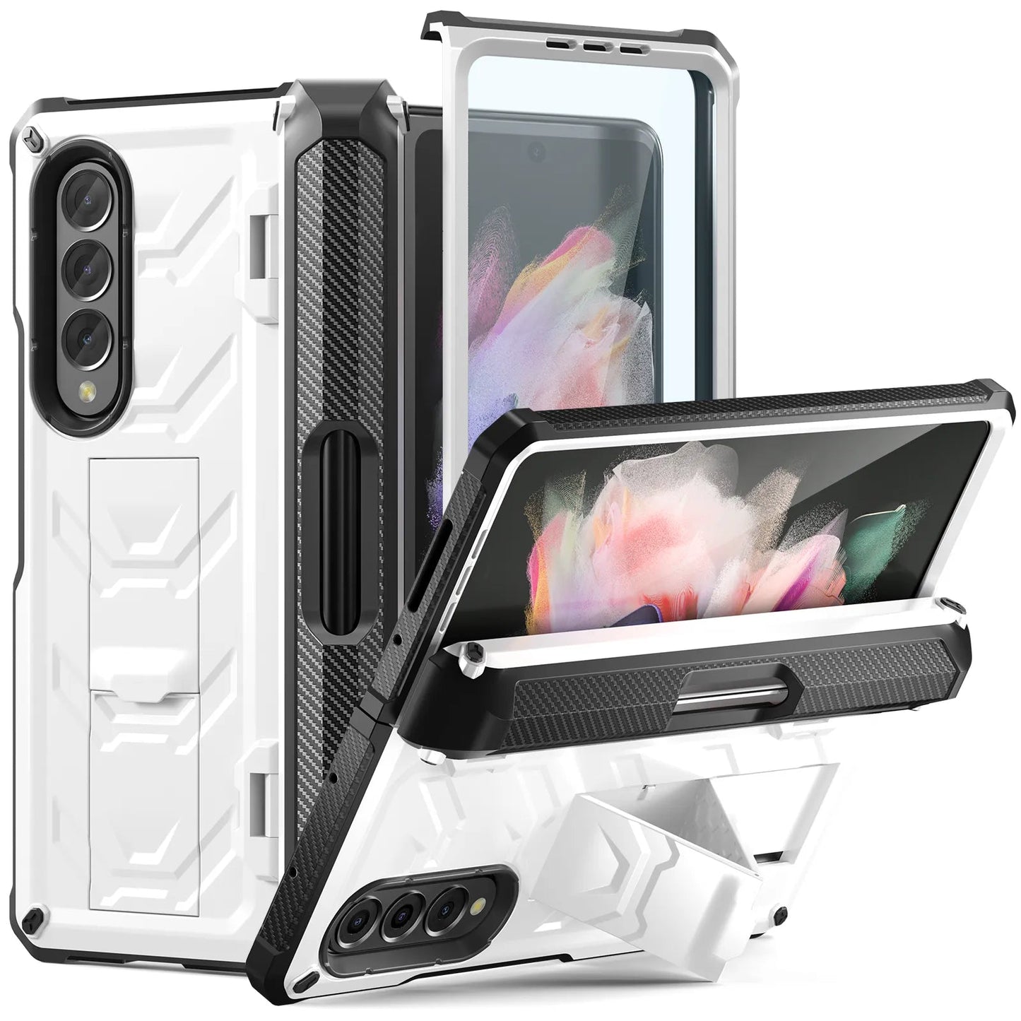 Military Armor Case for Samsung Galaxy Z Fold 5 Hard Cases for Galaxy Z Fold 4 Fold3-Phone Case-Generic-www.PhoneGuy.com.au