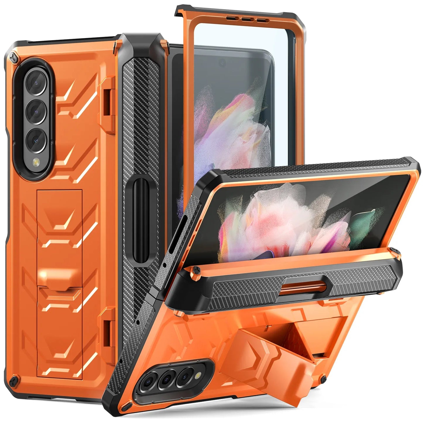 Military Armor Case for Samsung Galaxy Z Fold 5 Hard Cases for Galaxy Z Fold 4 Fold3-Phone Case-Generic-www.PhoneGuy.com.au