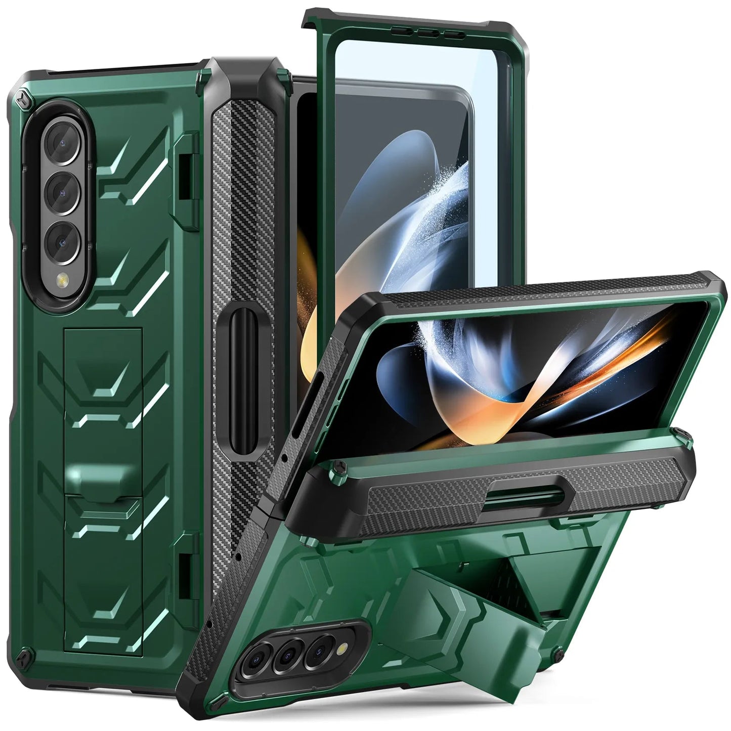 Military Armor Case for Samsung Galaxy Z Fold 5 Hard Cases for Galaxy Z Fold 4 Fold3-Phone Case-Generic-www.PhoneGuy.com.au