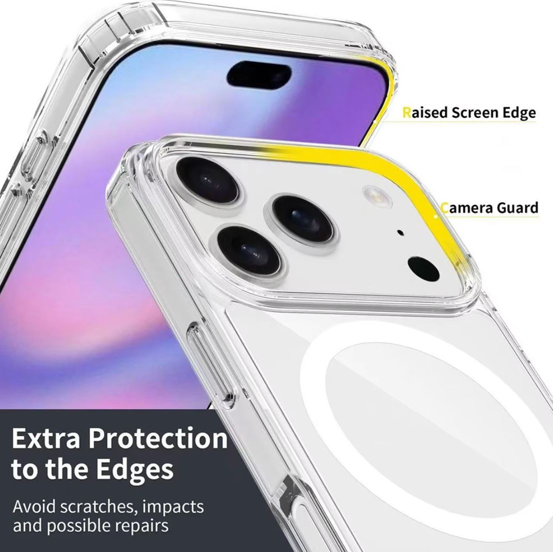 REDEFINE Acrylic + TPU Hybrid Transparent Case Cover With Magsafe Ring for iPhone 17 Series-Case & Gear - phoneguy.com.au-www.PhoneGuy.com.au