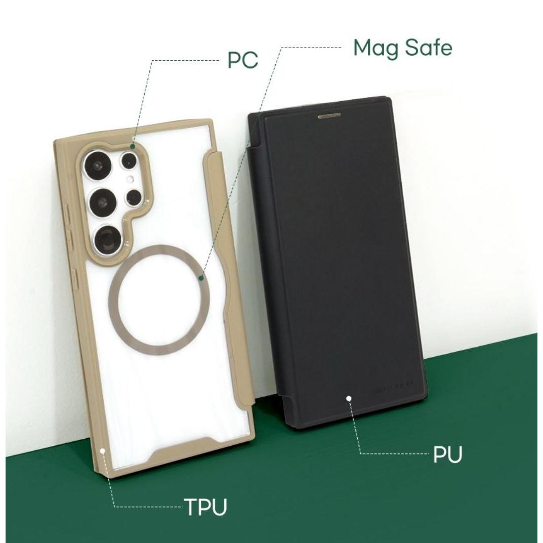 Simply Roar MAG Diary Case for Samsung Galaxy S25 Series (MagSafe Compatible)-Case & Gear - phoneguy.com.au-www.PhoneGuy.com.au