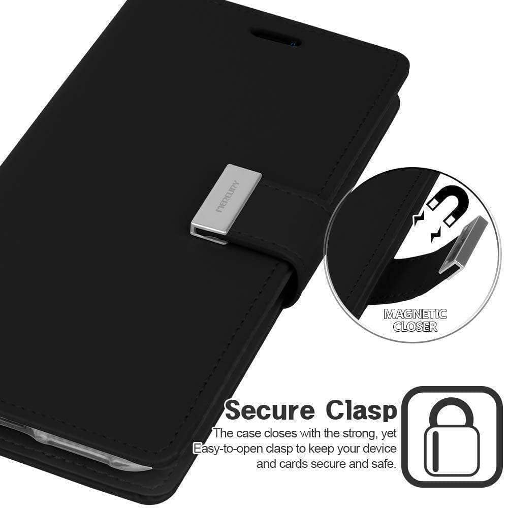 iPhone 11 Pro Goospery Rich Diary Extra Flip Wallet Case Cards Pockets Anti Shock-Phone Case-Goospery-www.PhoneGuy.com.au