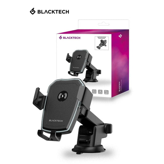 BLACKTECH 10W Gravity 2 in 1 Wireless Charger Car Holder - Black-Holders-Case & Gear - phoneguy.com.au-www.PhoneGuy.com.au