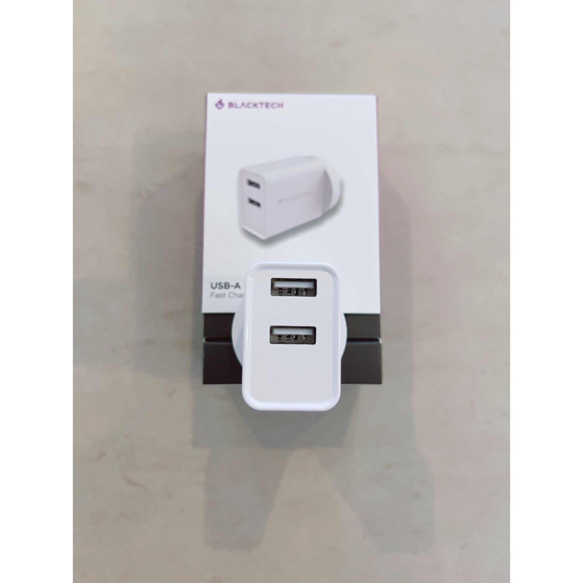 BLACKTECH 10.5w Double USB-A Fast Charing Power Adapter - SAA Approved-Wall Charger-BLACKTECH-www.PhoneGuy.com.au