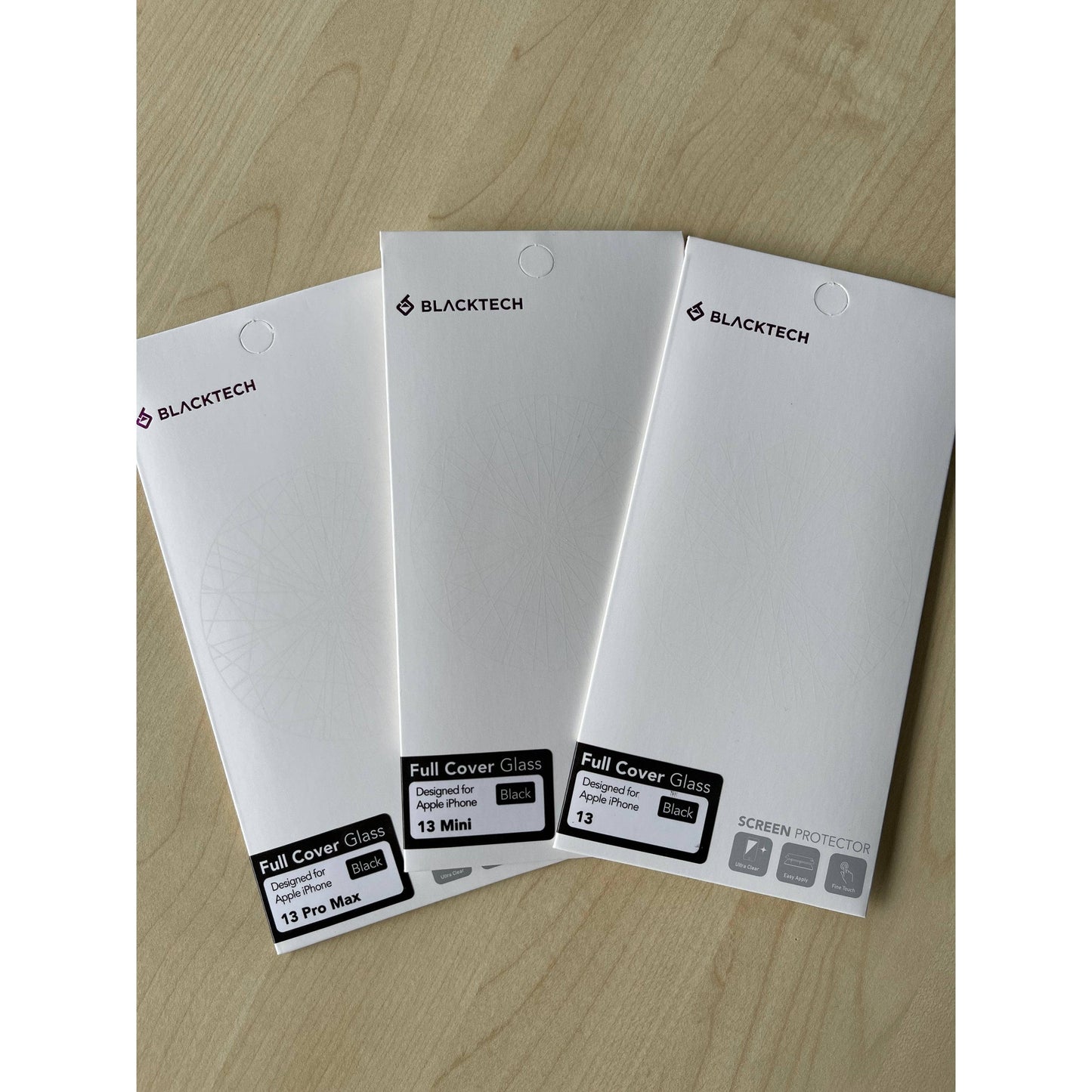 BLACKTECH Full Cover Tempered Glass for iPhone 13/13 Pro Max/13 Mini-Screen Protector-BLACKTECH-www.PhoneGuy.com.au